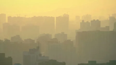 View of Cityscape at sunset , xi'an, shaanxi, China Stock Footage 37994465