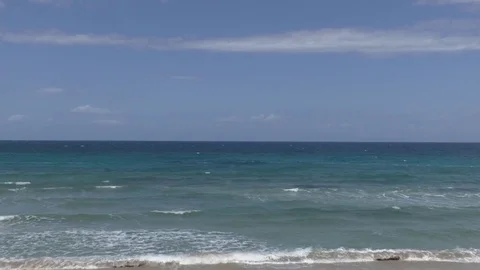 View of clean water and sloshing sea waves Stock Footage 72040616