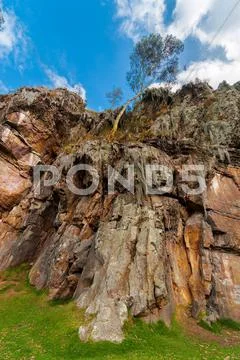 View of Cliff from Below Stock Photos