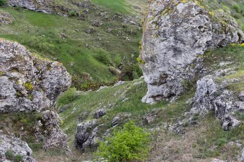 View of the cliff. Stock Photos