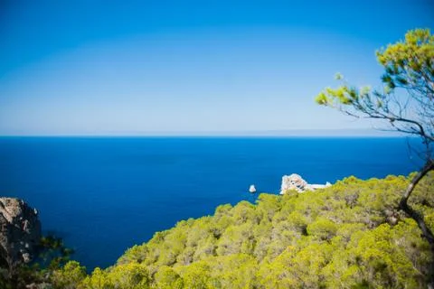 View from a cliff Stock Photos