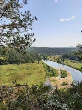 View from the cliff Foto stock