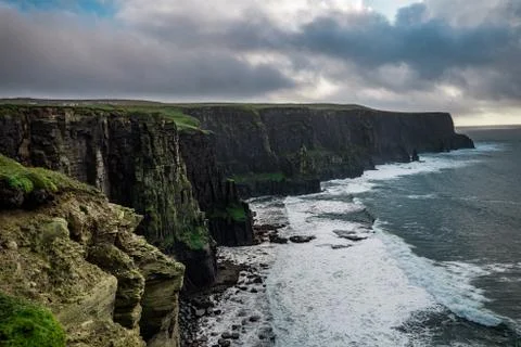 View on Cliffs of Moher - Ireland HDR Stock Photos