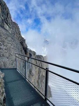 A view of the cliffside walk Stock Photos