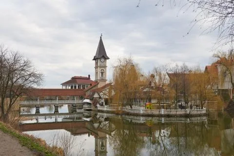 View of the clock tower. Stock Photos