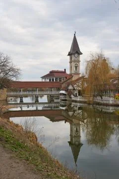 View of the clock tower. Stock Photos