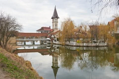 View of the clock tower. Stock Photos