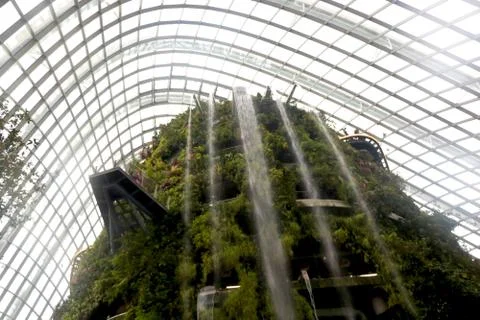 A view of cloud mountain inside garden by the bay Stock Photos