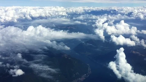 View of clouds from aircraft. Stock Footage 90432014