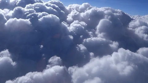 View-of-clouds-from-airplane 스톡 동영상 108259929