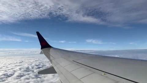 View of clouds from an airplane Stock Footage 200522980