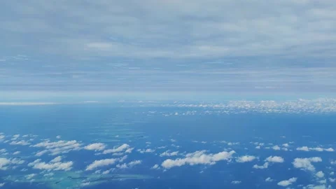 View of clouds and blue sky from plane 動画素材 287067590