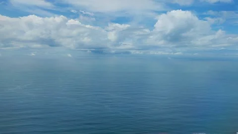 View of clouds and blue sky from plane Stock Footage 287068179