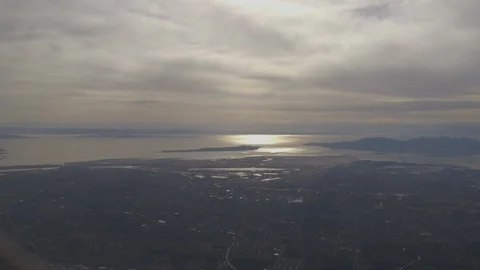 View Of Clouds and Lake Stock Footage 117053987