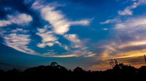 View of clouds and sky Stock Photos