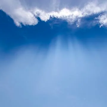 View of clouds in blue sky Stock Photos