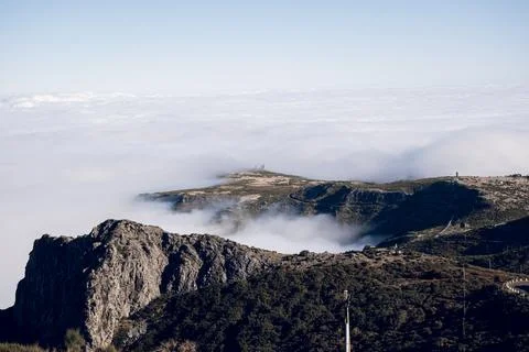 View on clouds Foto stock