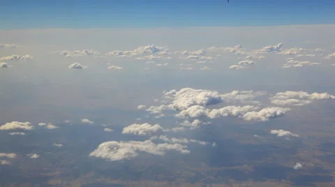 View of clouds from the plane Stock Footage 54144103