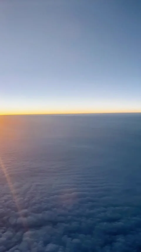 View of the clouds from the plane Stock-Footage 332731931