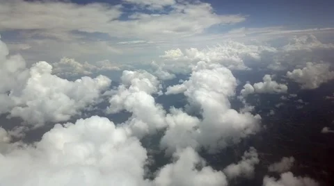 View of clouds from the sky Stock-Footage 42827406
