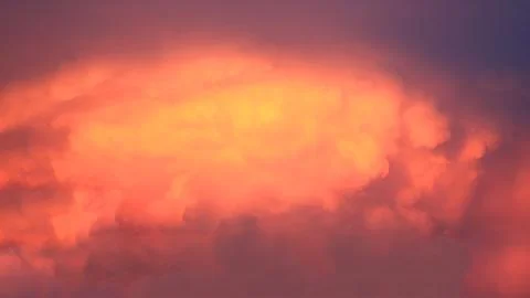 View on clouds with twilight sky Stock Photos