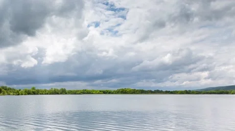 The view from the clouds in the valley of the river Ardon Video stock 50740113