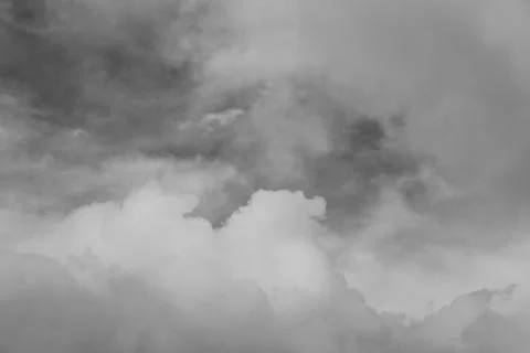 View of the cloudy fluffy sky like paradise Stock Photos