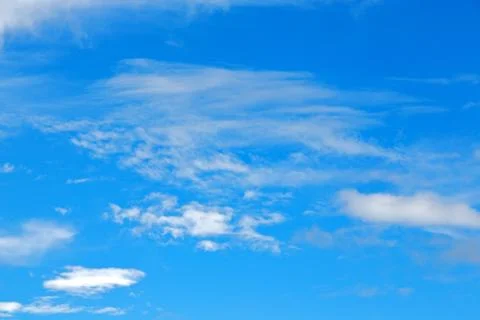View of the cloudy fluffy sky like paradise Foto stock