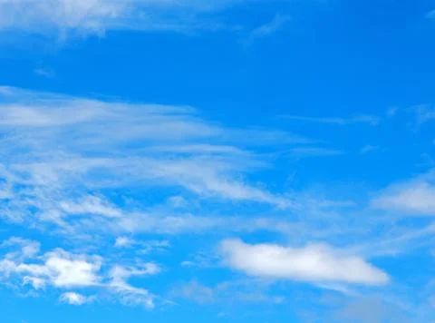 View of the cloudy fluffy sky like paradise Stock Photos