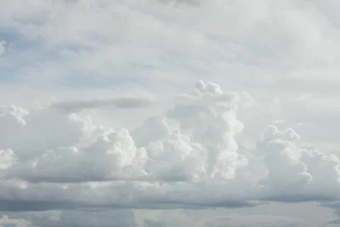 View of the cloudy sky in springtime Stock Photos
