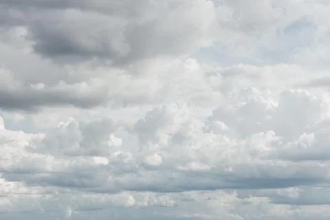 View of the cloudy sky in springtime Stock Photos