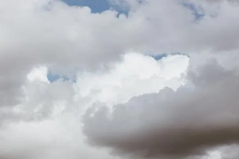 View of the cloudy sky in springtime Stock Photos