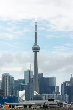 View of CN Tower from the Islands Foto stock