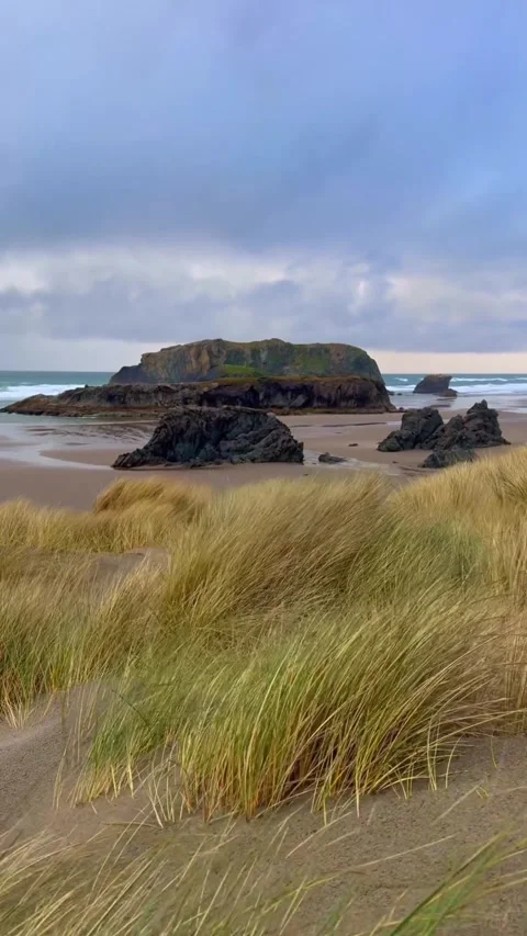 View of the coast of the atlantic ocean Stock Footage 273974997