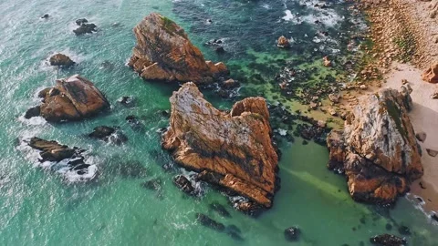 The view of the coast Stock Footage 234250952