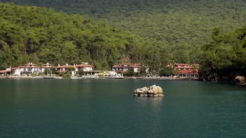 View of the coast of Marmaris Stock Footage 70158244