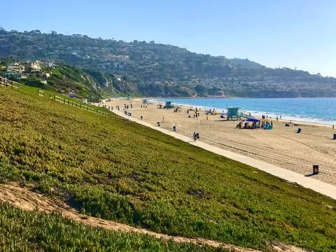 View of the coast of the ocean Stock Photos