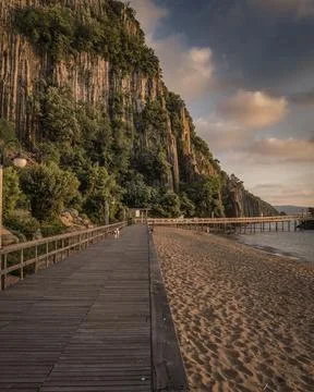 The view of the coast Foto stock