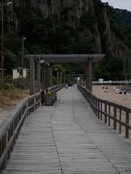 The view of the coast 库存照片