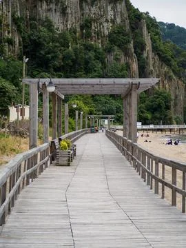 The view of the coast Stock Photos