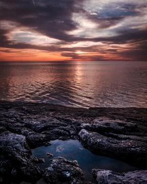 The view of the coast Stock Photos