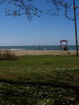 The view of the coast Stock Photos