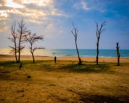 The view of the coast Stock Photos