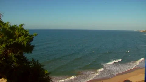 View of coastal beach Stock Footage 60691673