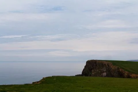 View from the coastal path between Widemouth Bay and Bude Stock Photos