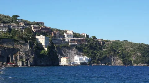View of Coastal of Sorrento Stock Footage 32137524