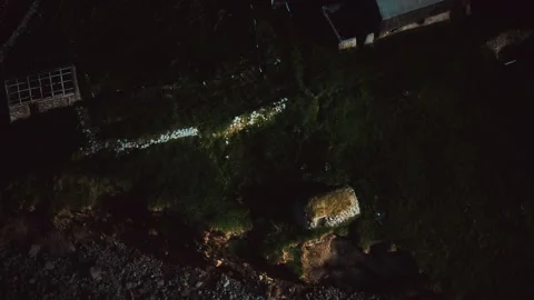View on a coastline on Faroe Islands at sunset Vídeo Stock 144635496