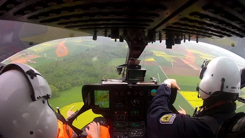 View From The Cockpit Of A rescue Helico... | Stock Video | Pond5