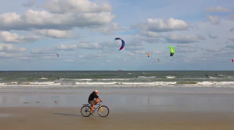 View of a Cocoa Beach. Stock Footage 57116196