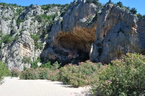 View of Codula of Luna Foto stock